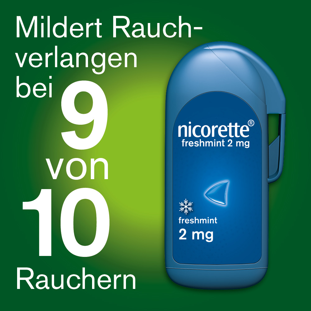 nicorette Lutschtabletten freshmint 2 mg 80 Stk. Doppelpack 2X80 St Lutschtabletten