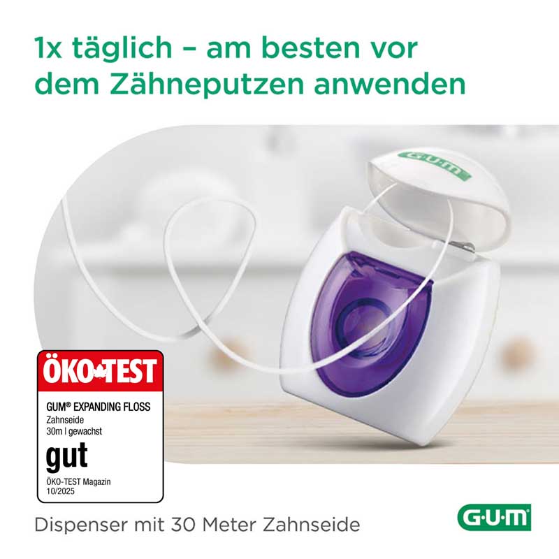 GUM Expanding Floss Flausch-Zahnseide 30 m