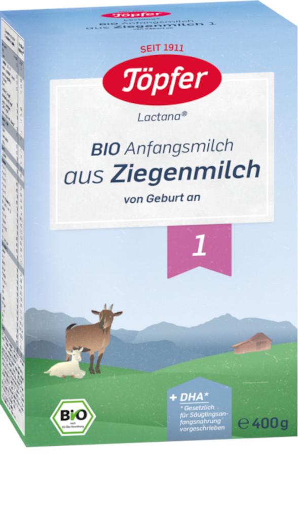 Töpfer BIO Anfangsmilch aus Ziegenmilch 400 g Pulver