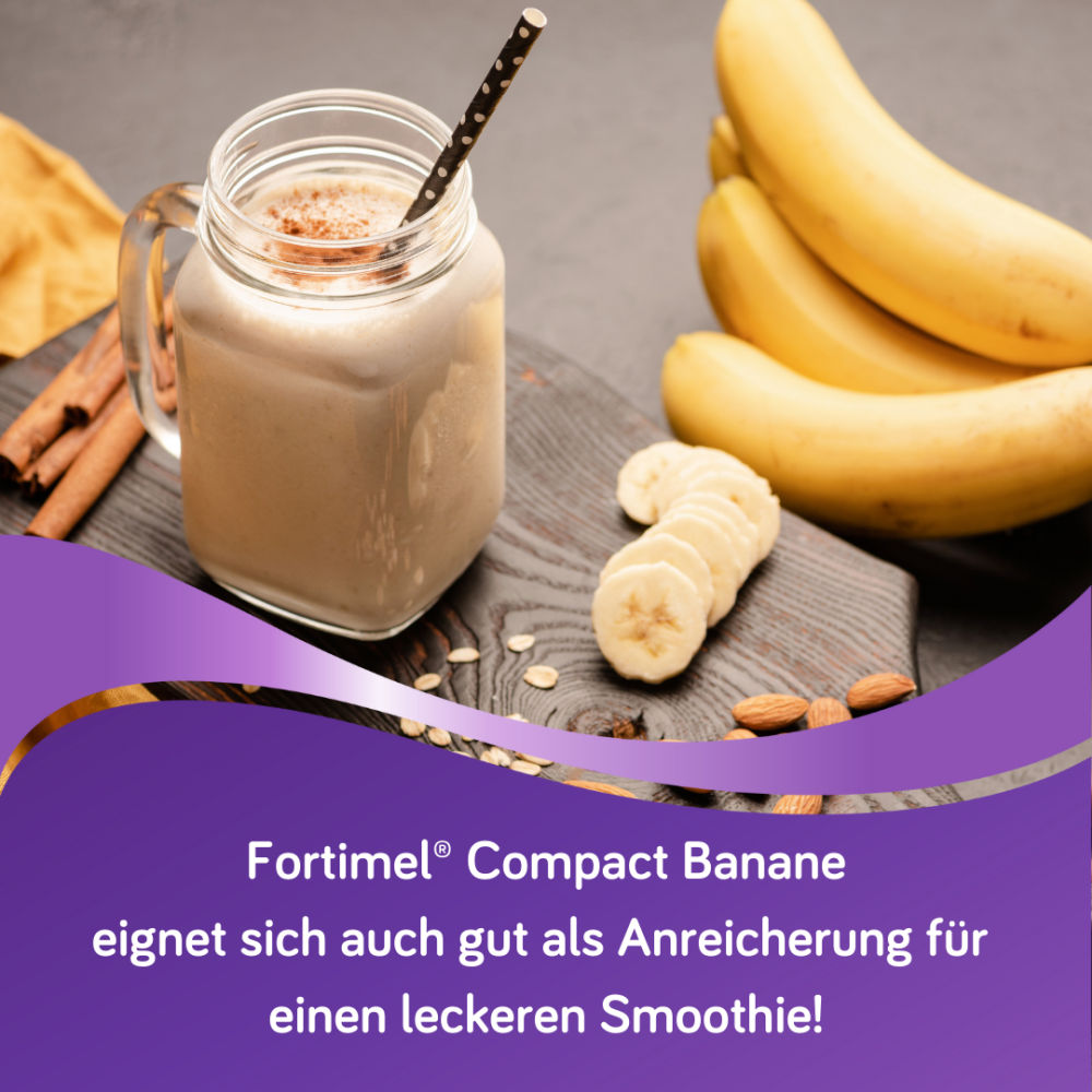 Fortimel Compact  2.4 Trinknahrung Banane 4X125 ml Flüssigkeit