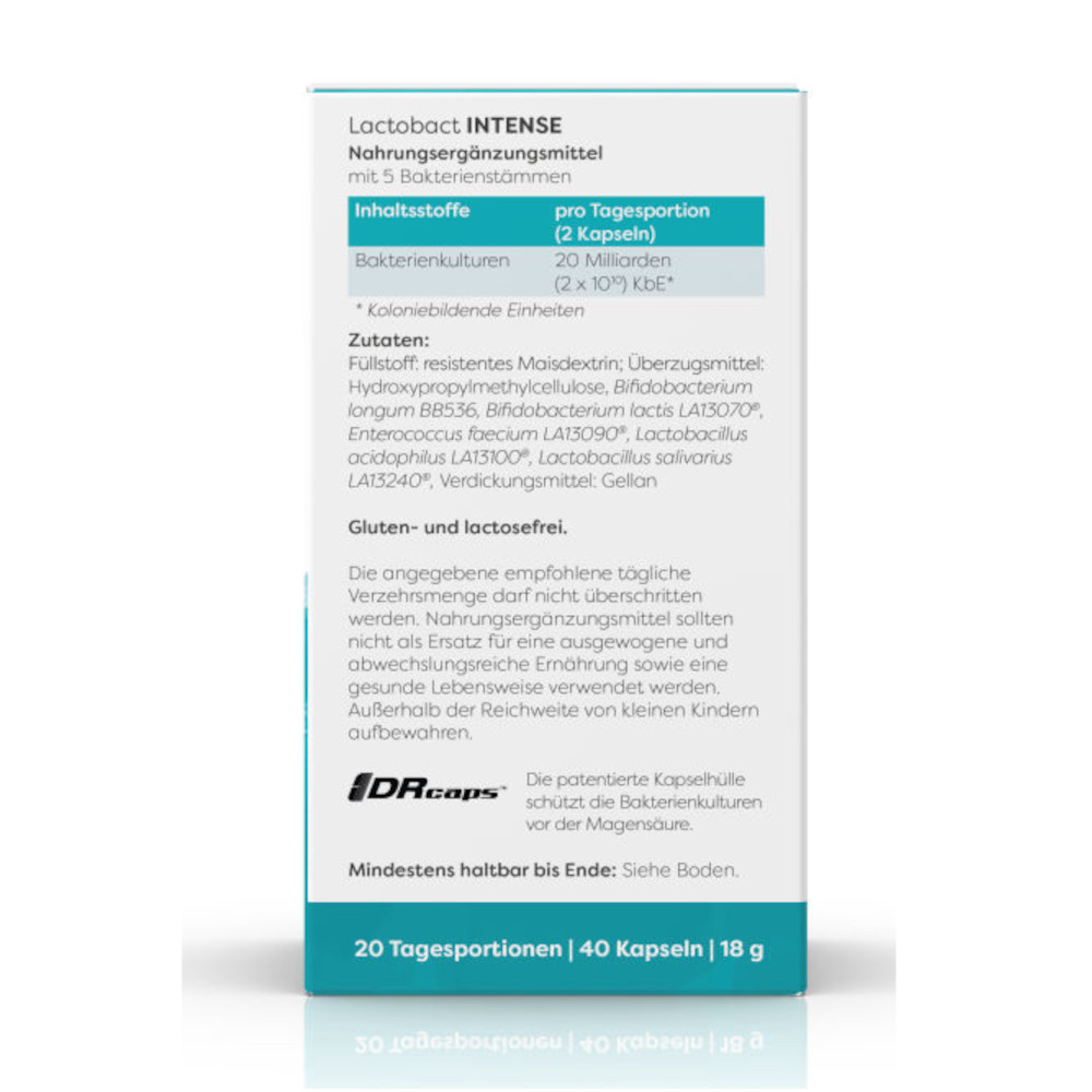 Lactobact INTENSE 40 St Kapseln magensaftresistent