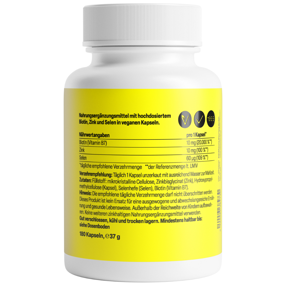 Zein PHARMA Biotin mit Zink + Selen 180 St Kapseln