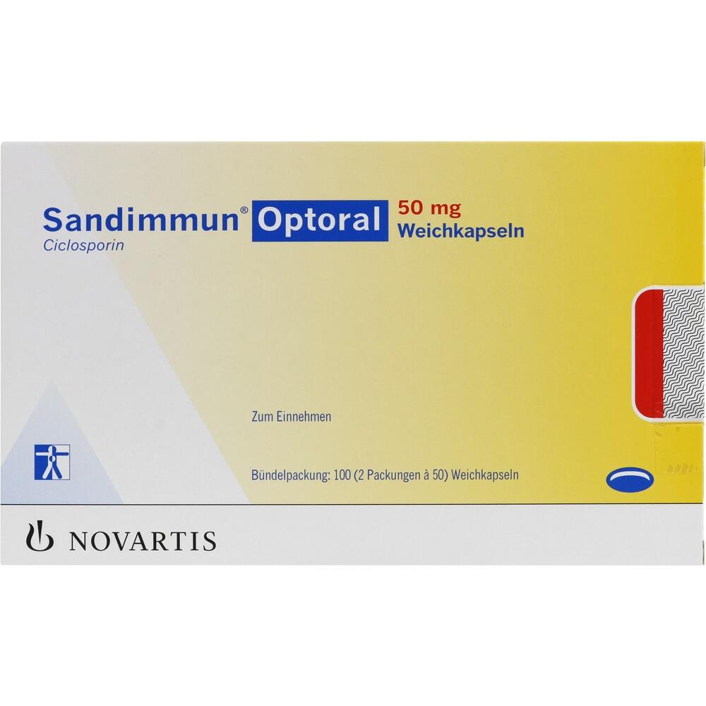 SANDIMMUN Optoral 50 mg Weichkapseln 100 St Weichkapseln