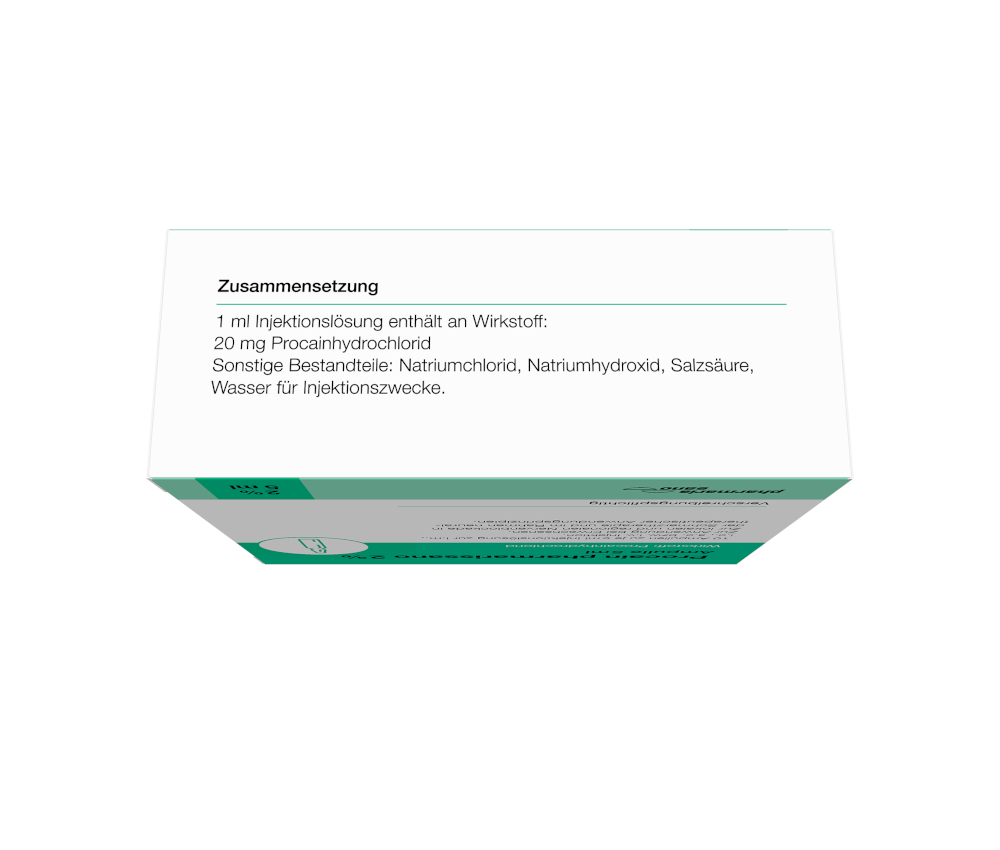Procain pharmarissano 2% Ampulle 5ml 10X5 ml Injektionslösung