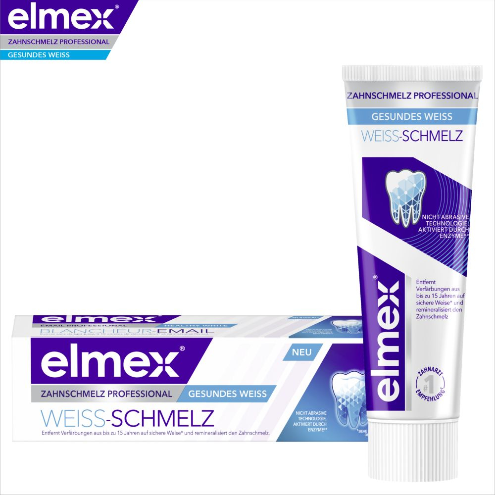 elmex ZAHNSCHMELZ PROFESSIONAL GESUNDES WEISS WEISS-SCHMELZ 75 ml Zahnpasta