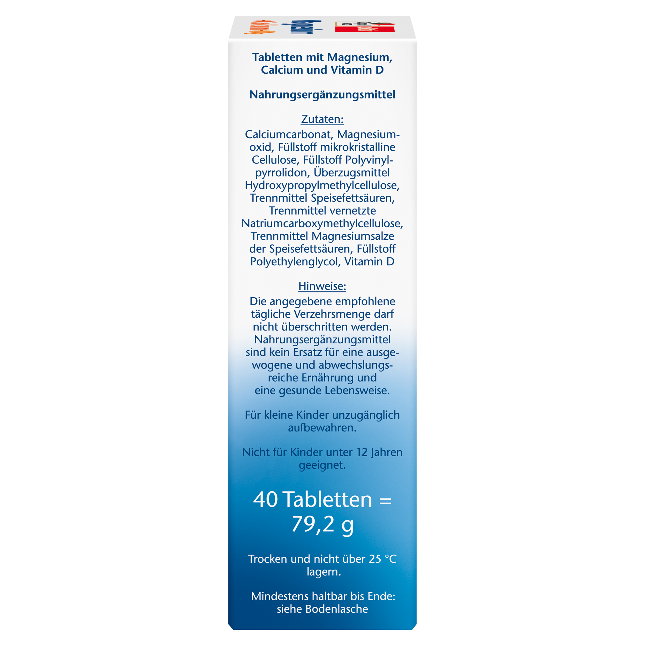 Doppelherz aktiv Magnesium + Calcium + D3 40 St Tabletten