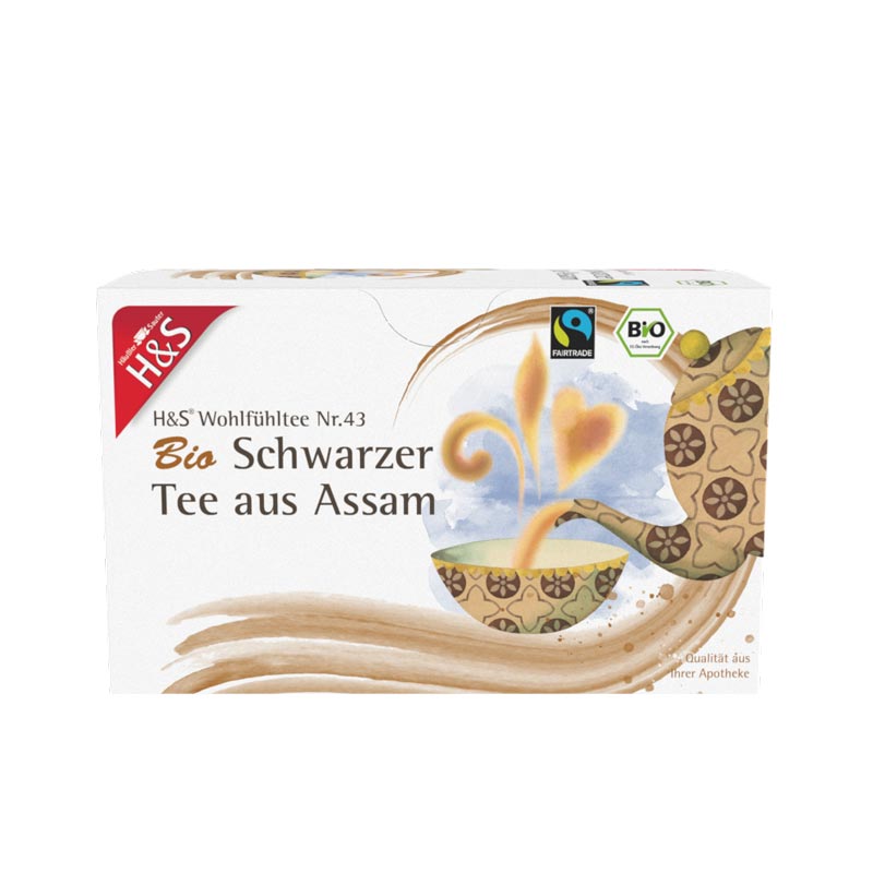 H&S Wohlfühltee Schwarzer Tee aus Assam 20X1.80 g Filterbeutel