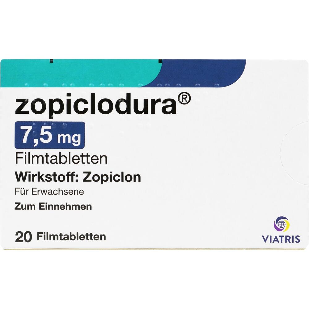 Zopiclodura 7,5mg 20 St Filmtabletten