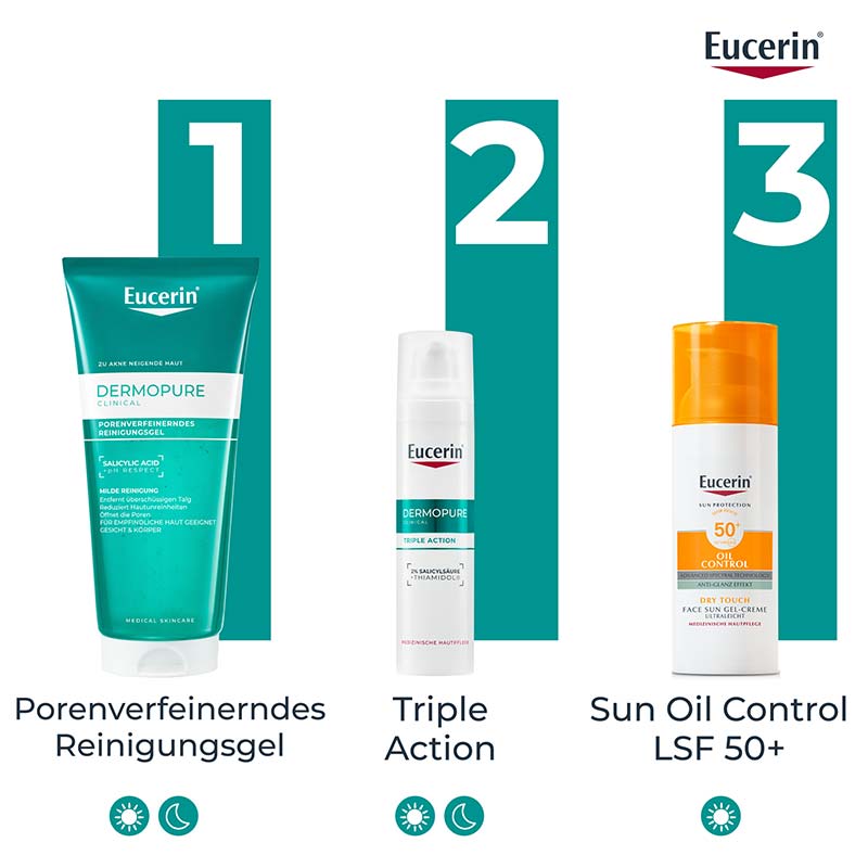 Eucerin DERMOPURE CLINICAL PORENVERFEINERNDES REINIGUNGSGEL 200 ml Gel