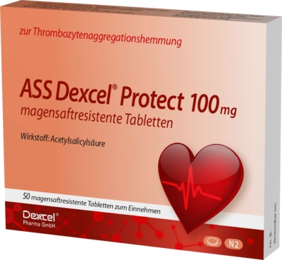 ASS Dexcel Protect 100mg 50 St Tabletten magensaftresistent
