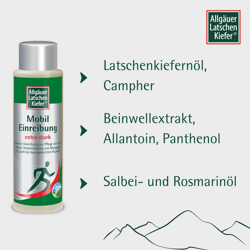 Allgäuer Latschen Kiefer Mobil Einreibung extra stark 250 ml Einreibung