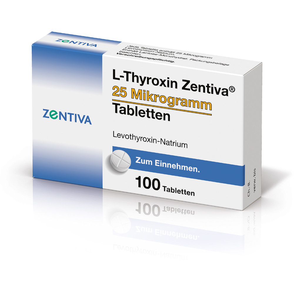 L-Thyroxin Zentiva 25 Mikrogramm Tabletten 100 St Tabletten