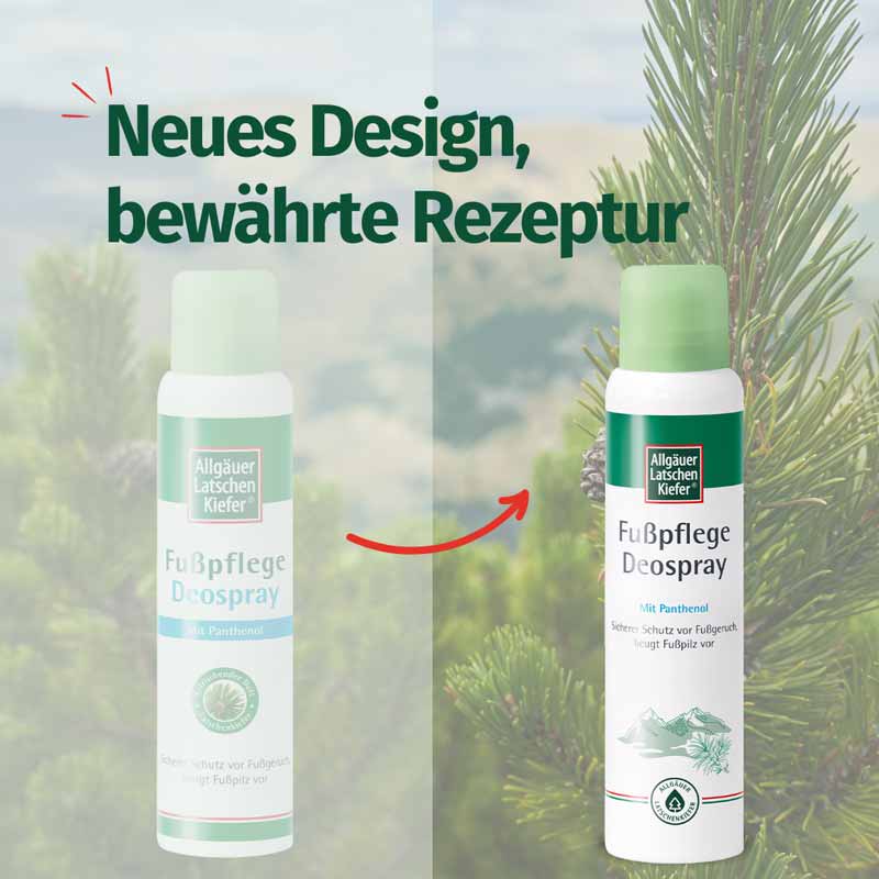 Allgäuer Latschen Kiefer FUSSPFLEGE Deospray  100 ml Spray
