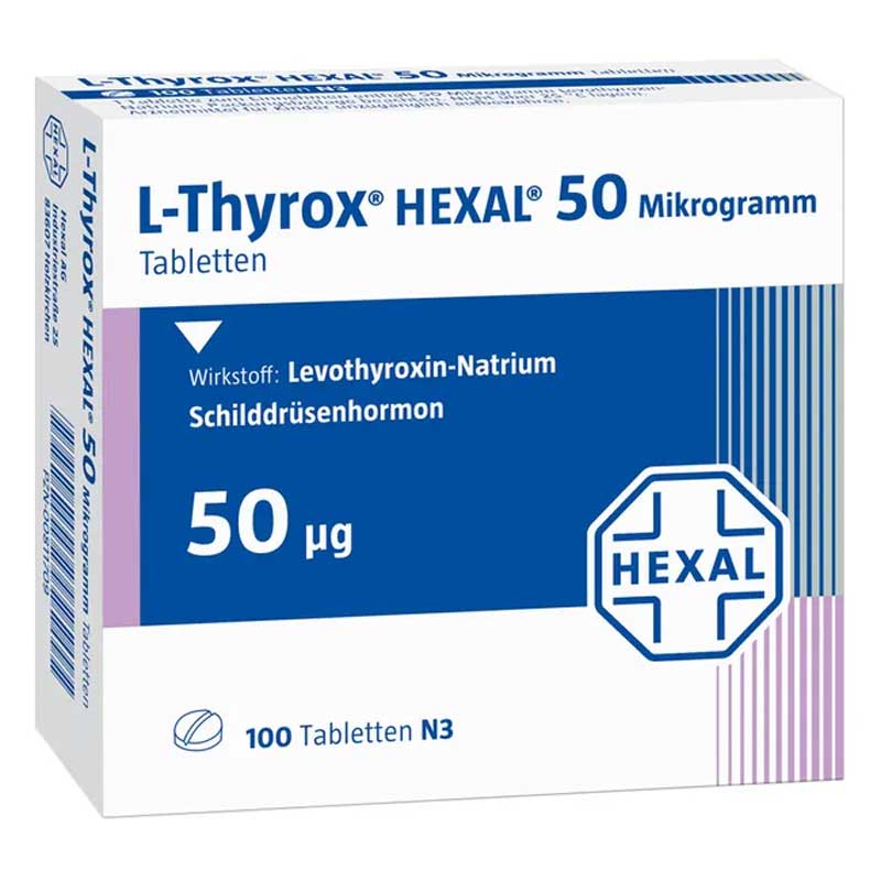 L-Thyrox HEXAL 50 100 St Tabletten