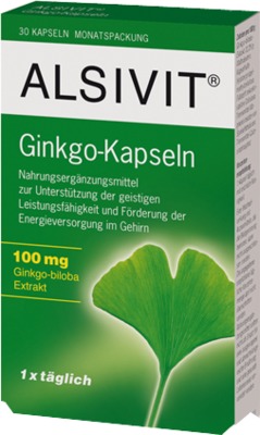 GINKGO 100 mg Alsivit Kapseln 30 St Kapseln