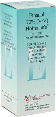 Ethanol 70% (V/V) Hofmann's Desinfektionsmittel 100 ml Lösung
