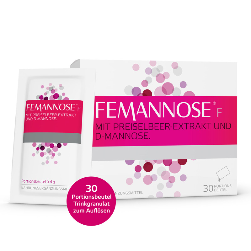 FEMANNOSE F MIT PREISELBEER-EXTRAKT UND D-MANNOSE 30 St Granulat