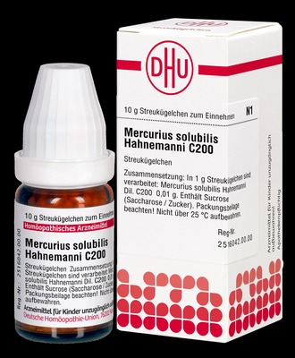 MERCURIUS SOLUBILIS Hahnemanni C 200 Globuli 10 g Globuli
