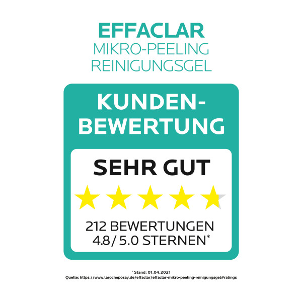 LA ROCHE-POSAY Effaclar Mikro-Peeling Reinigungsgel 400 ml Gel