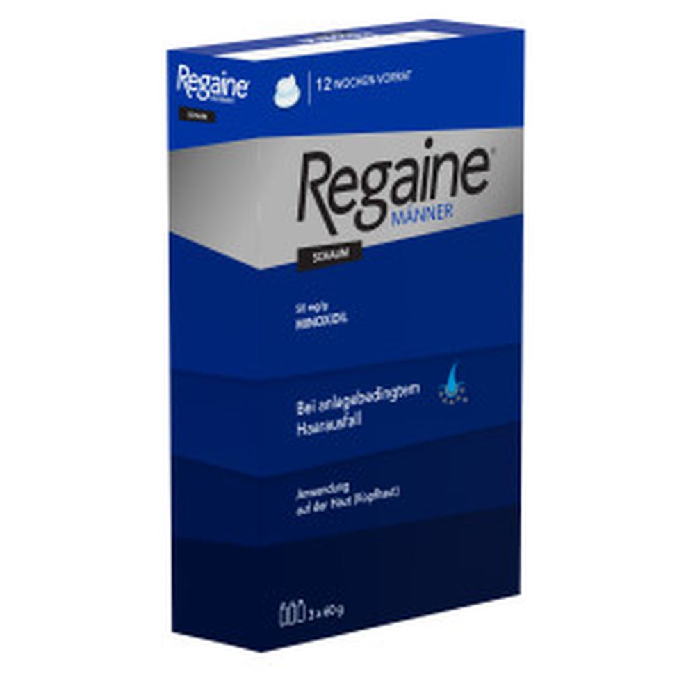Regaine MÄNNER Schaum (3 Monats Packung) bei erblich bedingtem Haarausfall