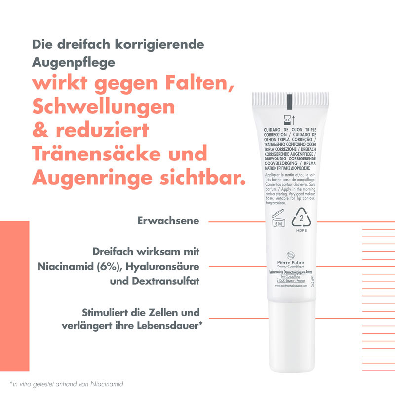 Avène HYALURON ACTIV B3 AUGENPFLEGE  15 ml Creme