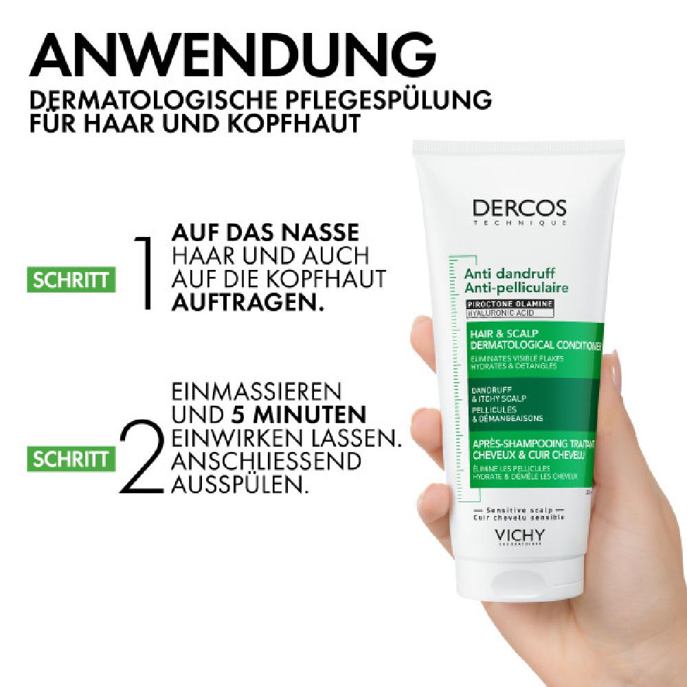 VICHY DERCOS Anti-Schuppen Pflegespülung 200 ml Haarspülung