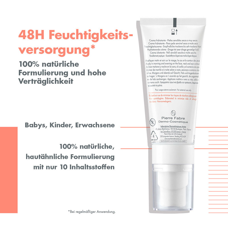 Avène TOLERANCE HYDRA-10 FEUCHTIGKEITSCREME  40 ml Creme