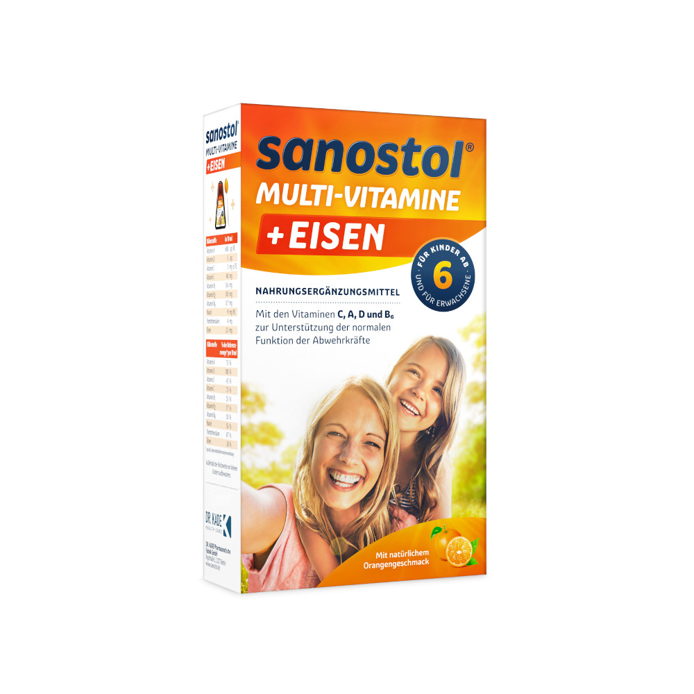 sanostol MULTIVITAMINE + EISEN 460 ml Saft