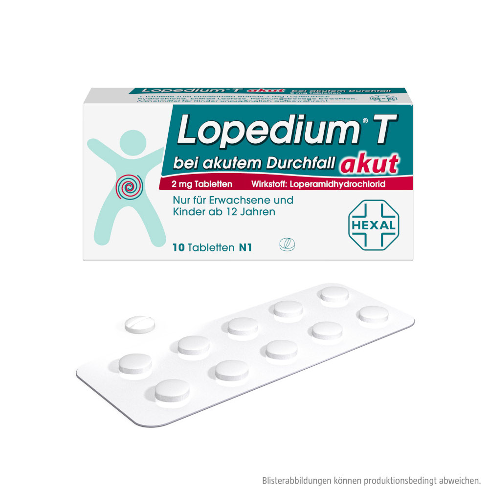 Lopedium T akut bei akutem Durchfall 10 St Tabletten