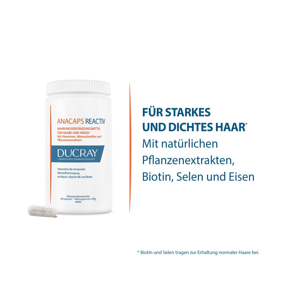 DUCRAY ANACAPS REACTIV für Haare und Nägel  90 St Kapseln