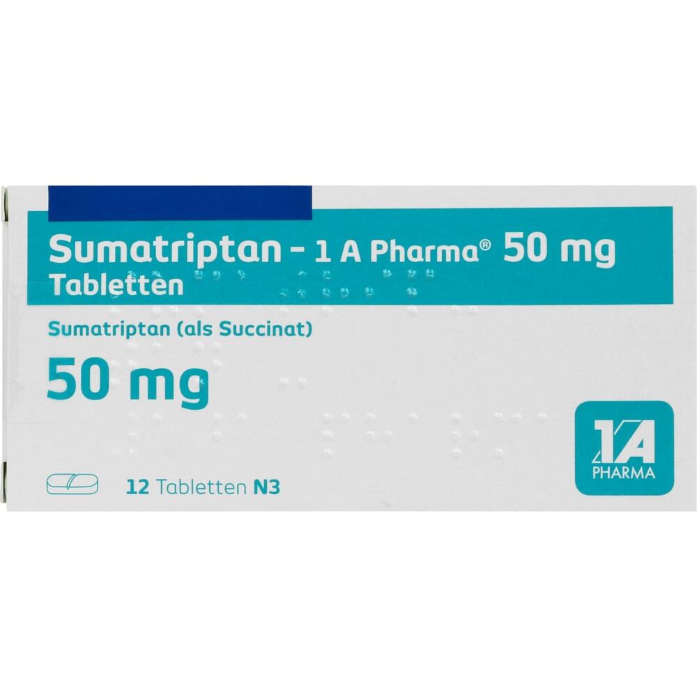 Sumatriptan-1 A Pharma 50 mg 12 St Tabletten
