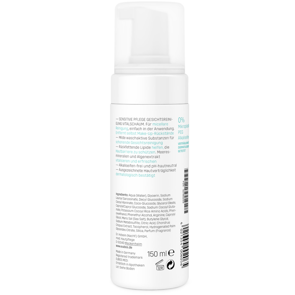 EUBOS SENSITIVE Vital Schaum Gesichtsreinigung 150 ml Schaum