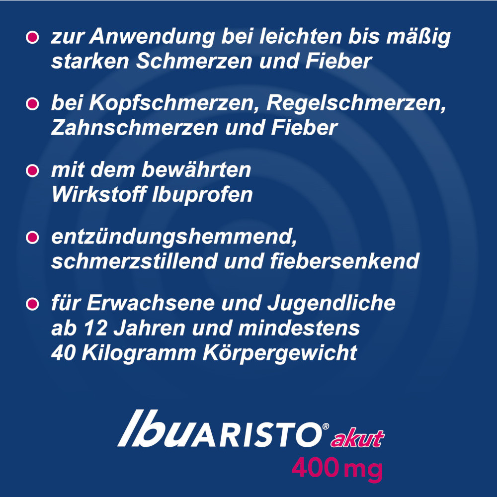 Ibu ARISTO akut 400 mg 20 St Filmtabletten