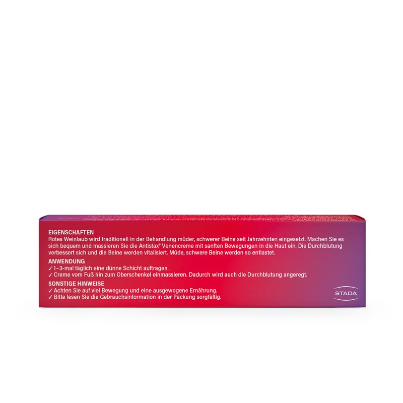 Antistax Venencreme, bei müden, schweren Beinen, Venenschwäche & Krampfadern 100 g Creme