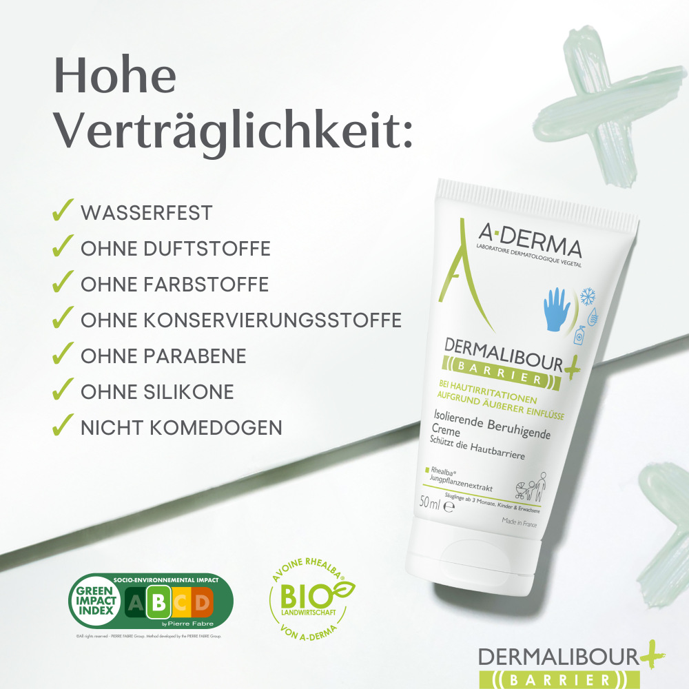 A-DERMA DERMALIBOUR+ BARRIER isolierende Creme 50 ml Creme