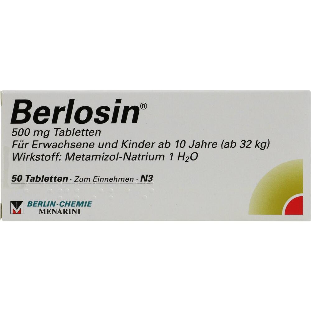 Berlosin 500mg 50 St Tabletten