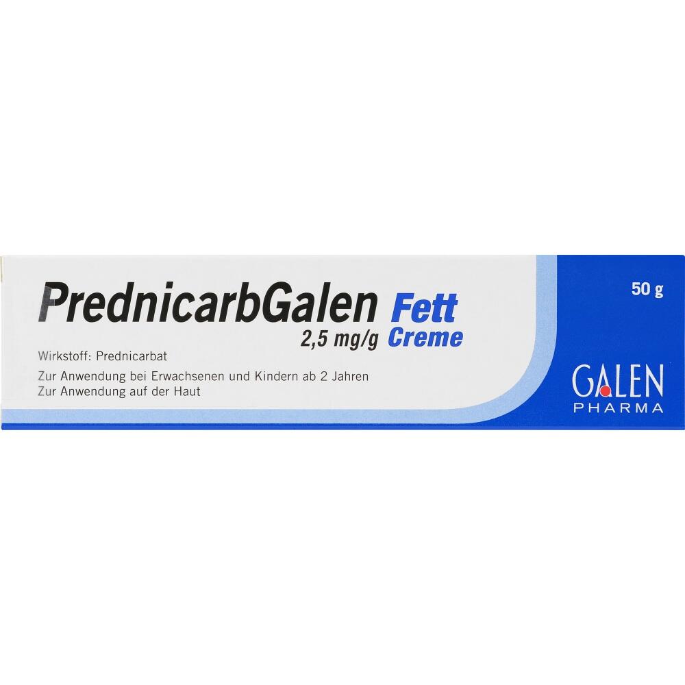 PrednicarbGalen Fett 2,5mg/g 50 g Creme