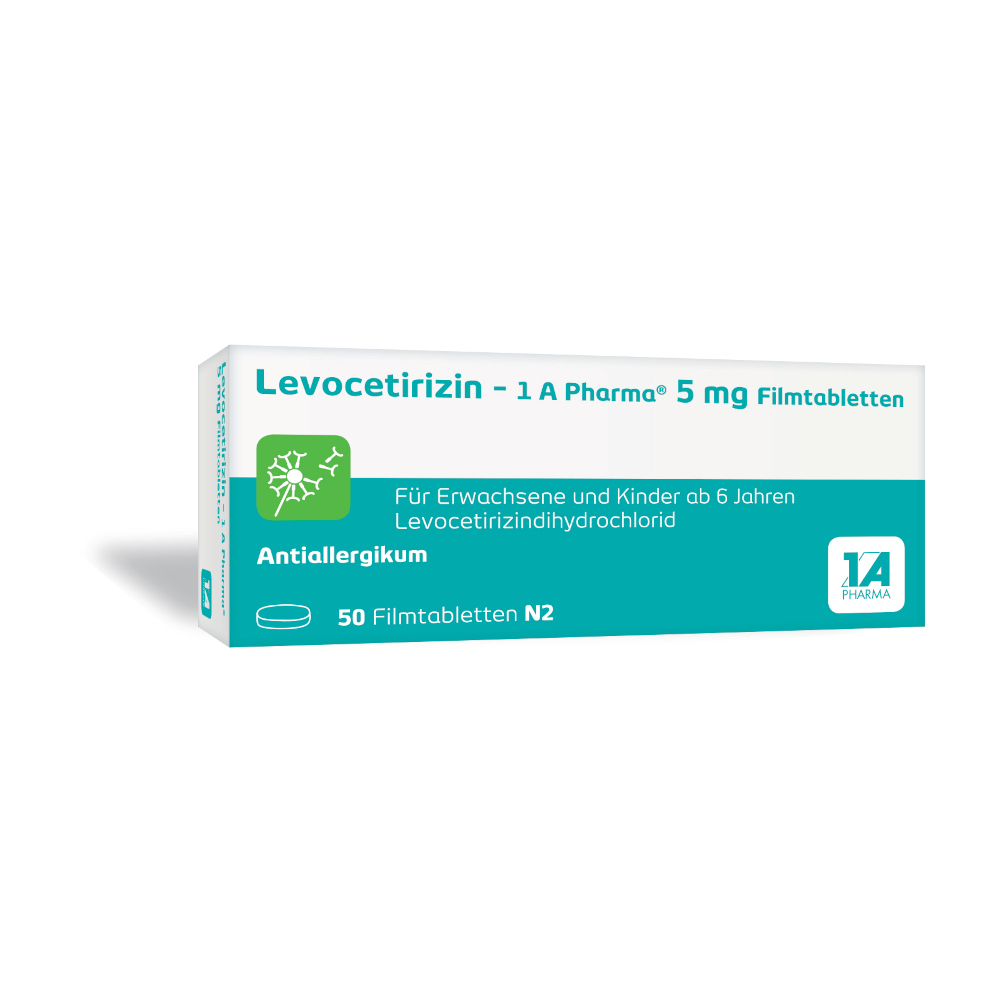 Levocetirizin-1 A Pharma 5 mg 50 St Filmtabletten