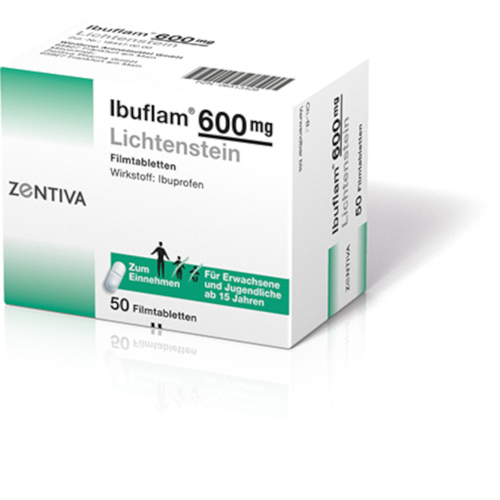 Ibuflam 600mg Lichtenstein 50 St Filmtabletten