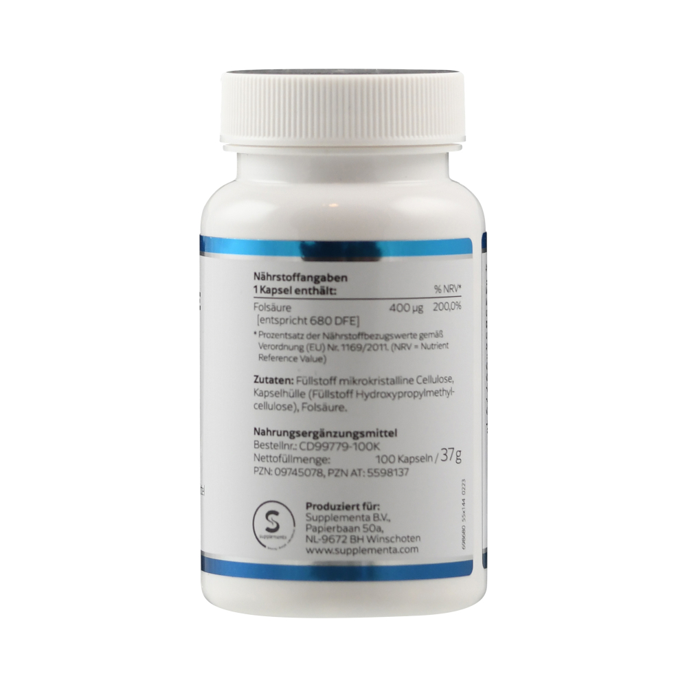 KLEAN LABS Folsäure 400 100 St Kapseln