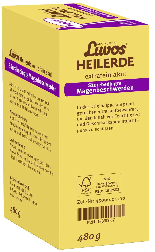 Luvos HEILERDE extrafein akut 480 g Pulver