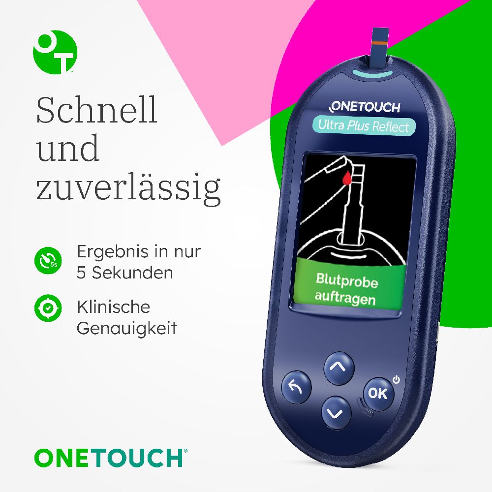 ONETOUCH Ultra Plus Reflect Blutzuckermessgerät mmol/L 1 St