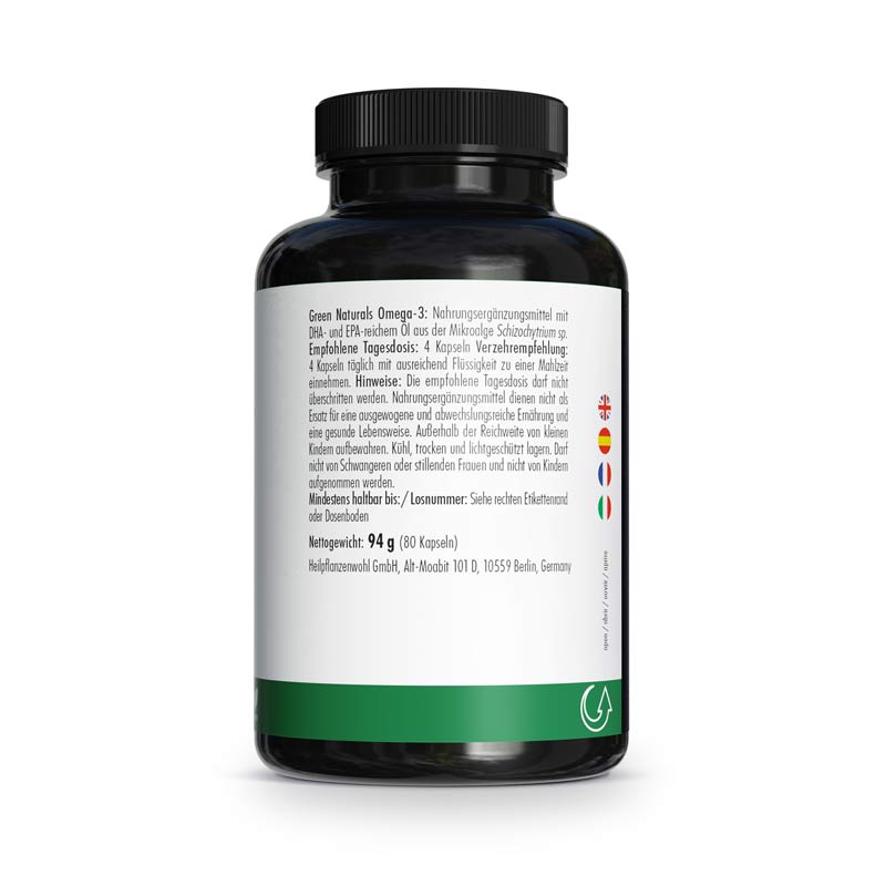 GREEN NATURALS OMEGA-3 80 St Kapseln