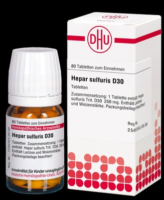 HEPAR SULFURIS D 30 Tabletten 80 St Tabletten