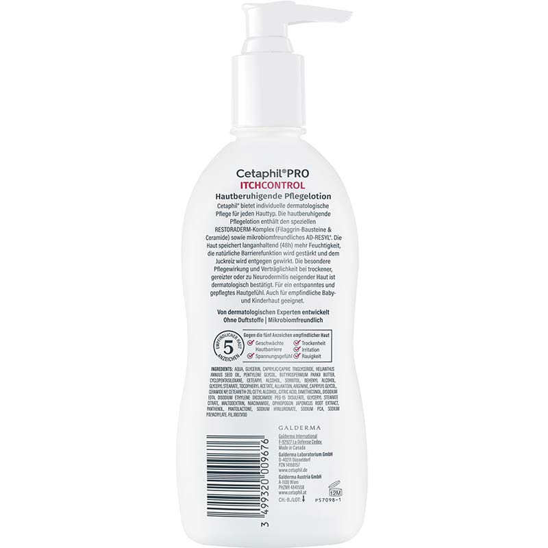 Cetaphil PRO ITCHCONTROL Hautberuhigende Pflegelotion 295 ml Lotion