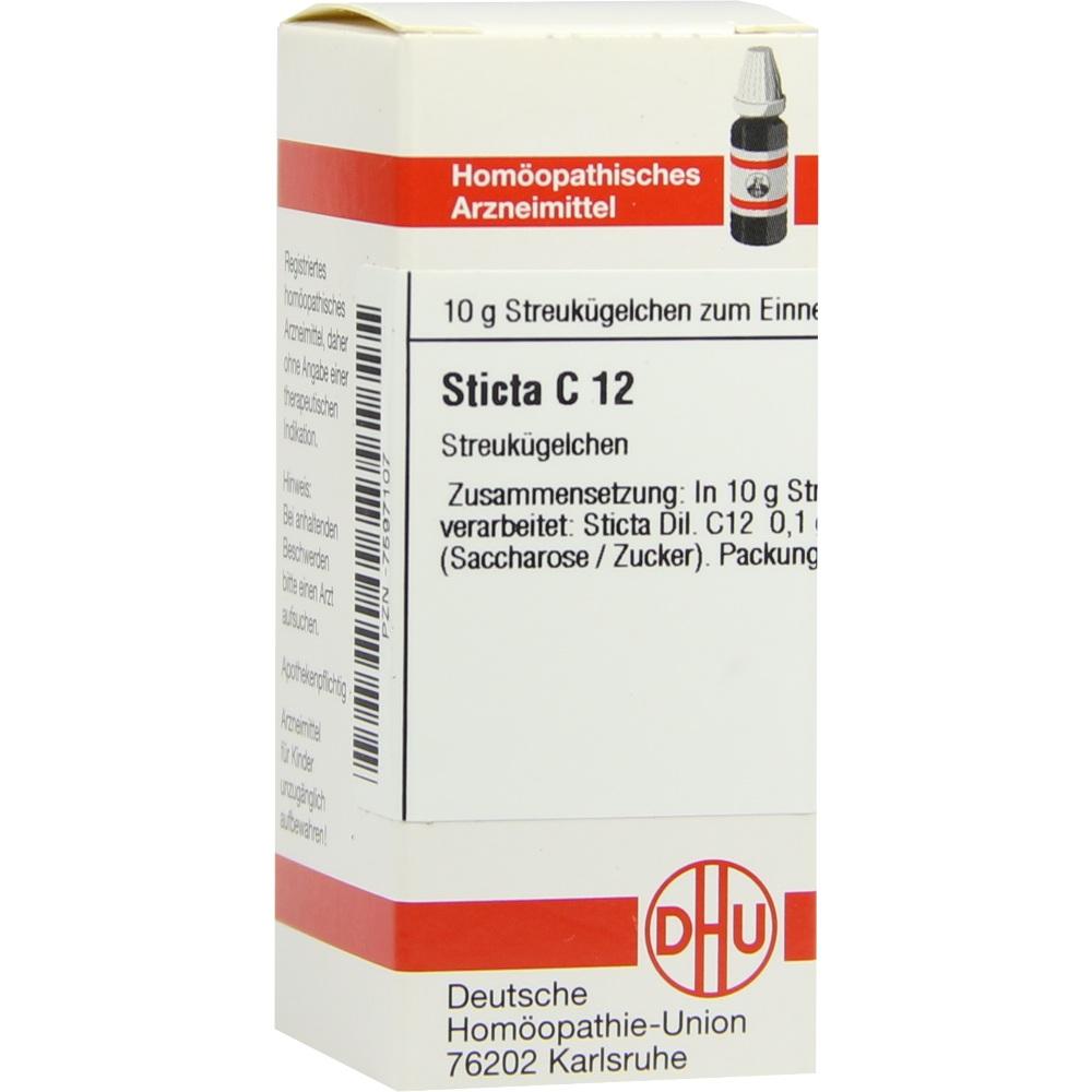 STICTA C 12 Globuli 10 g Globuli