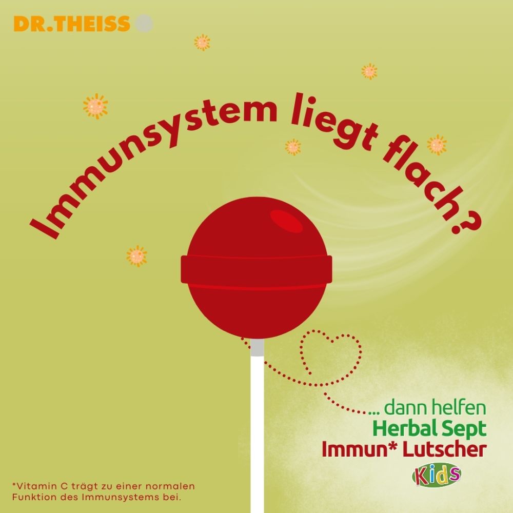 DR.THEISS HerbalSept Immun Lutscher Kids 6 St Bonbons