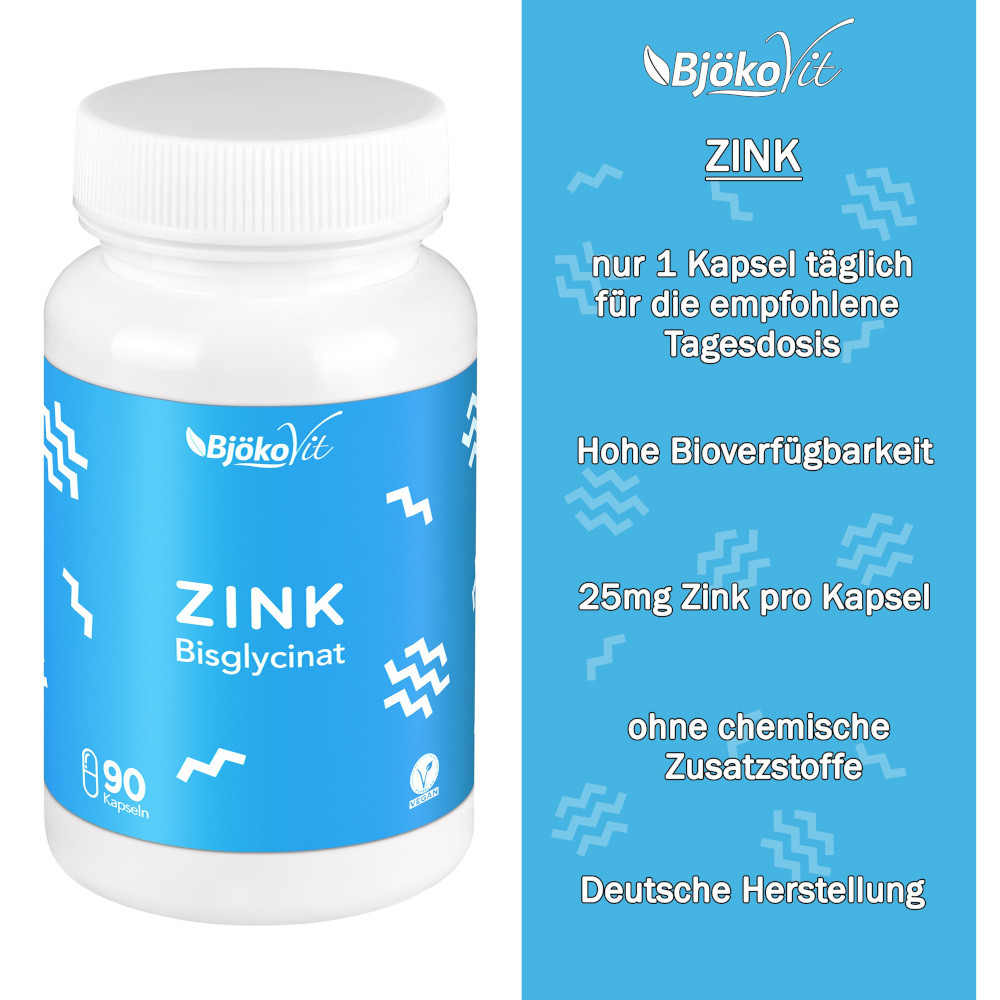 ZINK BISGLYCINAT 25MG VEGA 90 St Kapseln