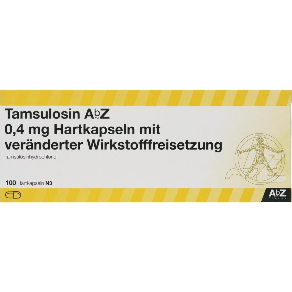 TAMSULOSIN AbZ 0,4 mg Hartkapseln mit veränderter Wirkstofffreisetzung 100 St Hartkapseln mit veränderter Wirkstofffreisetzung
