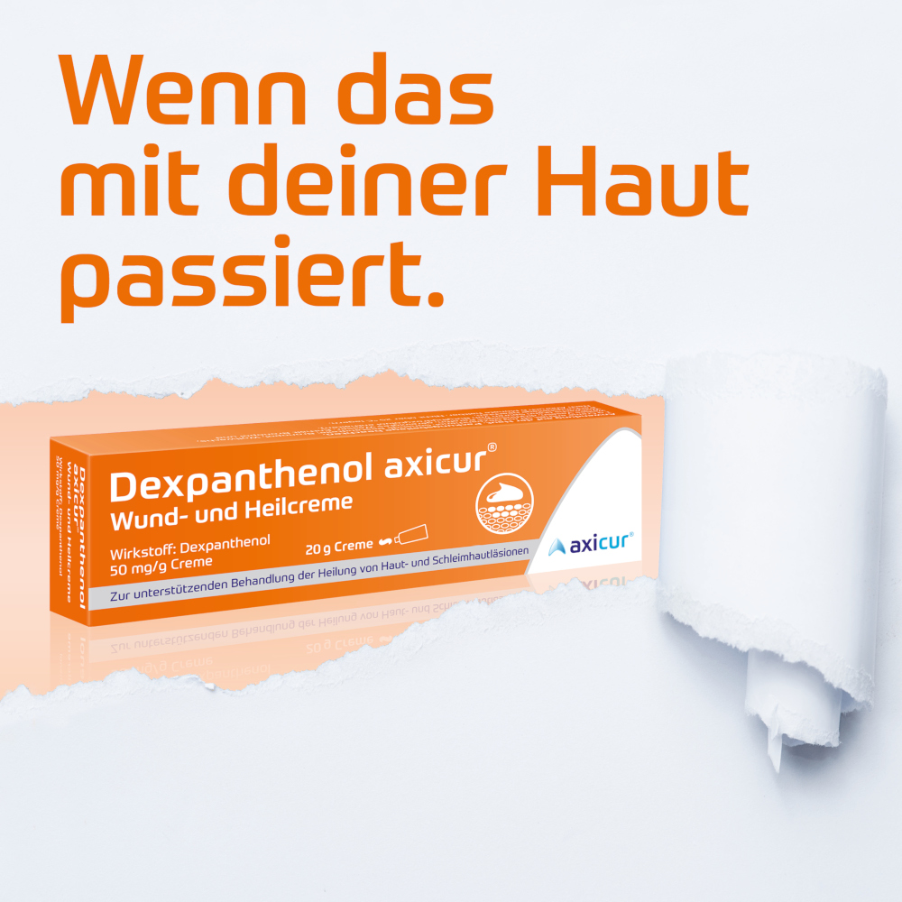 Dexpanthenol axicur Wund- und Heilcreme 50mg/g 100 g Creme